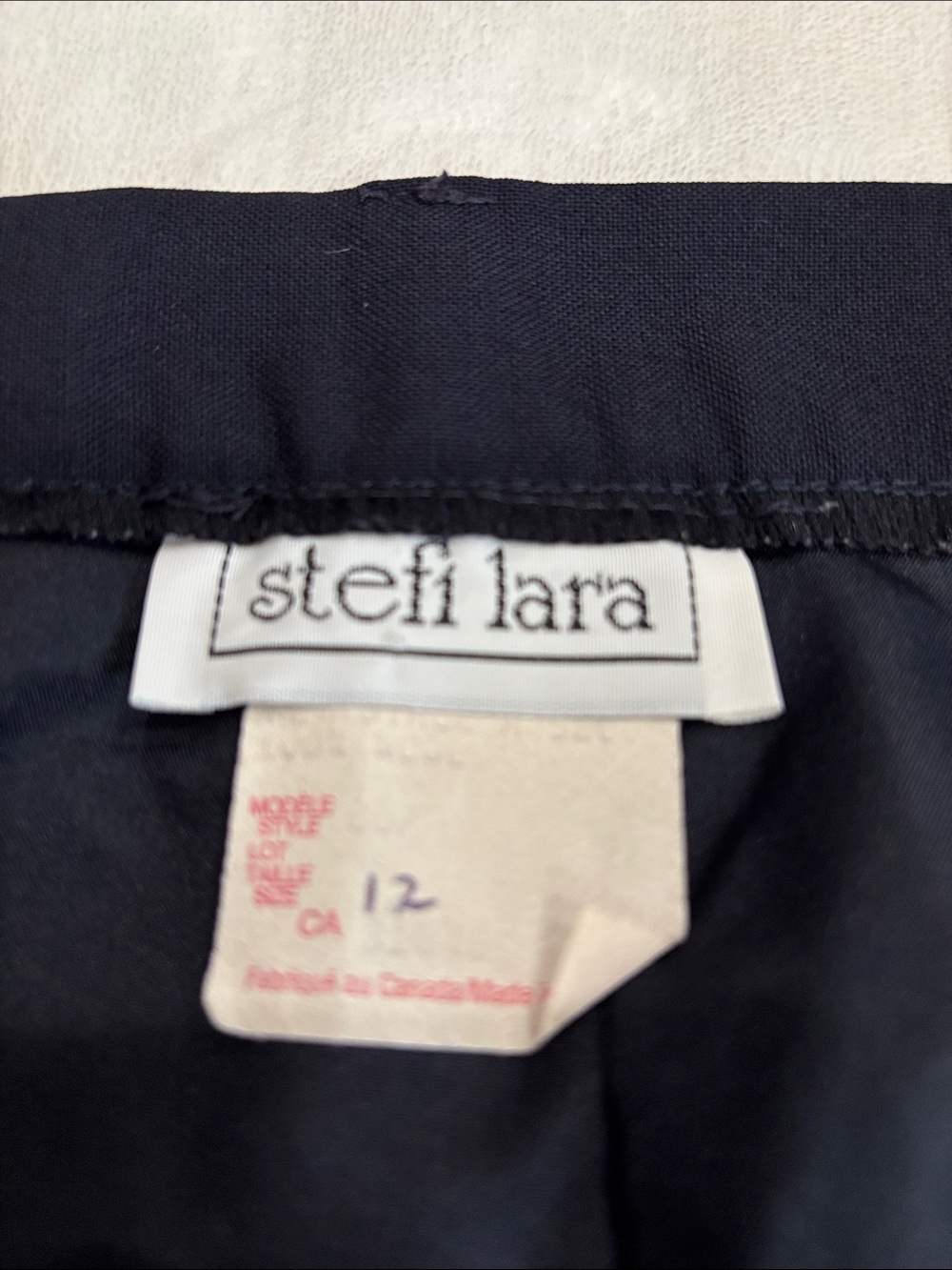 Vintage Navy Wool Tailored Trousers - Picture 3 of 5